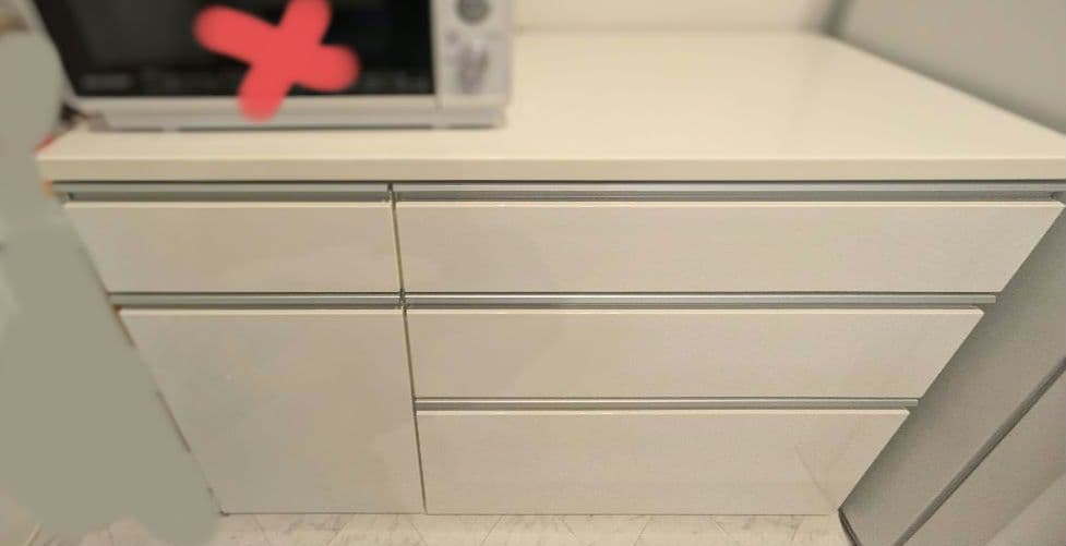 ニトリ　キュリー2 キッチンカウンター　ホワイト　120cm