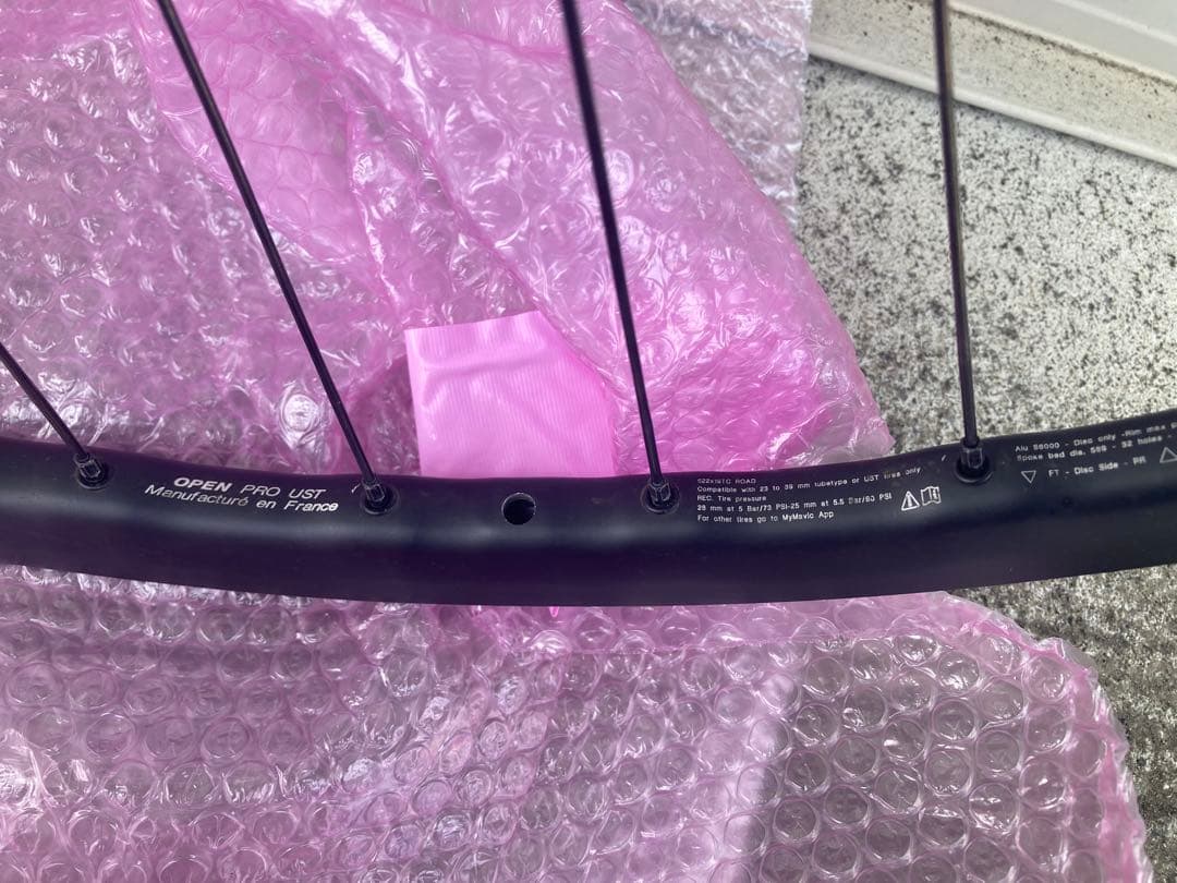 mavic open pro ust 手組みホイール　700c グラベルロード