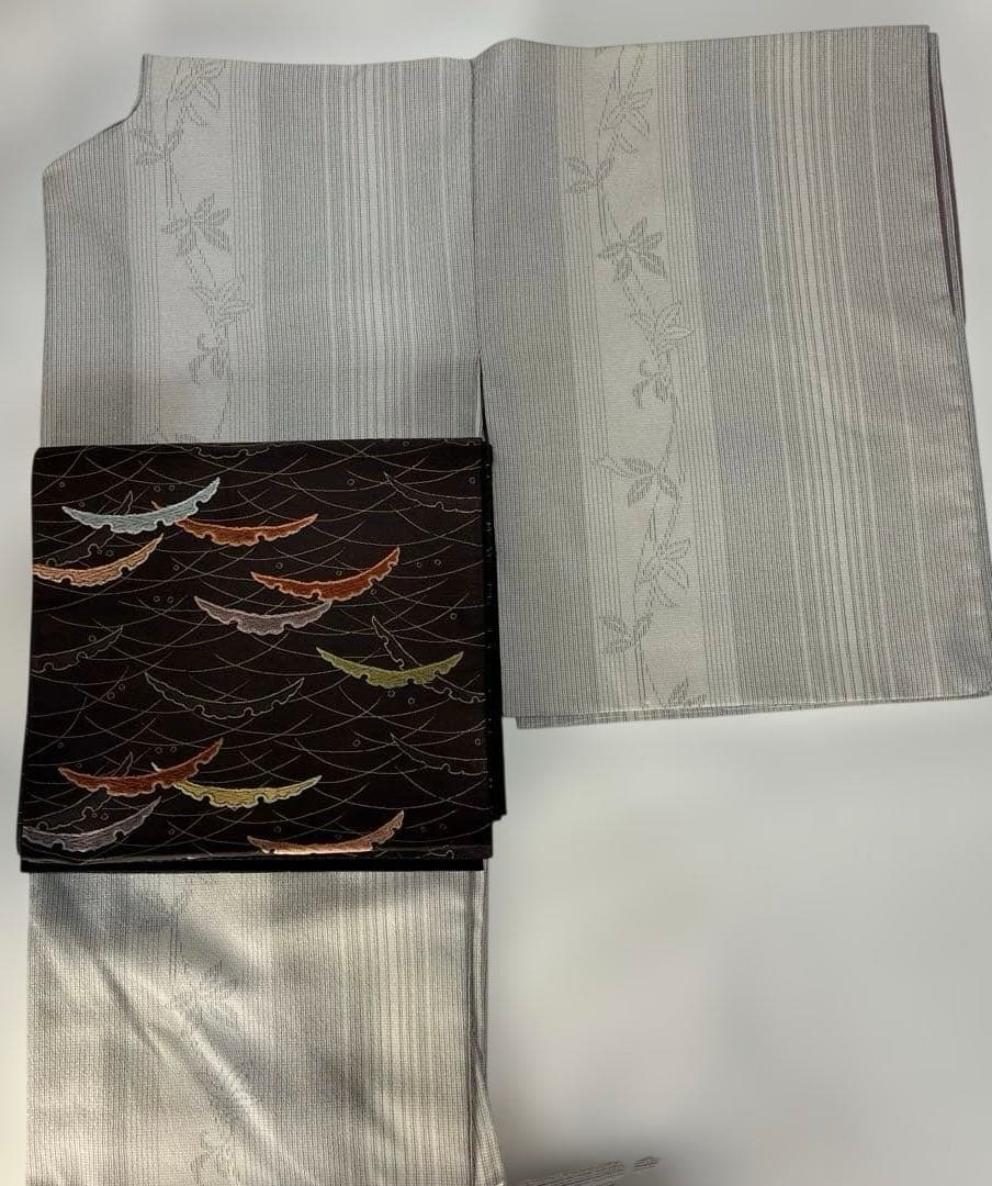 プルメリア様用　塩澤紬　塩澤物語　証紙付き　芝文帯付き