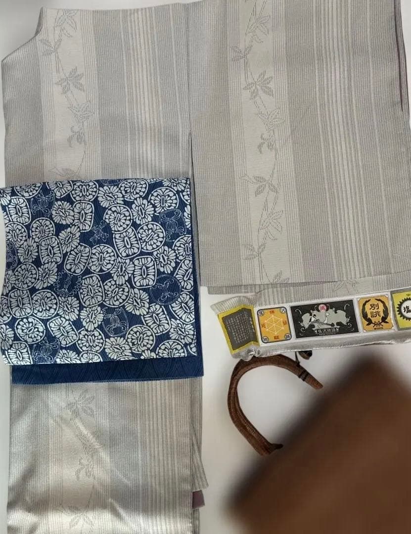 プルメリア様用　塩澤紬　塩澤物語　証紙付き　芝文帯付き
