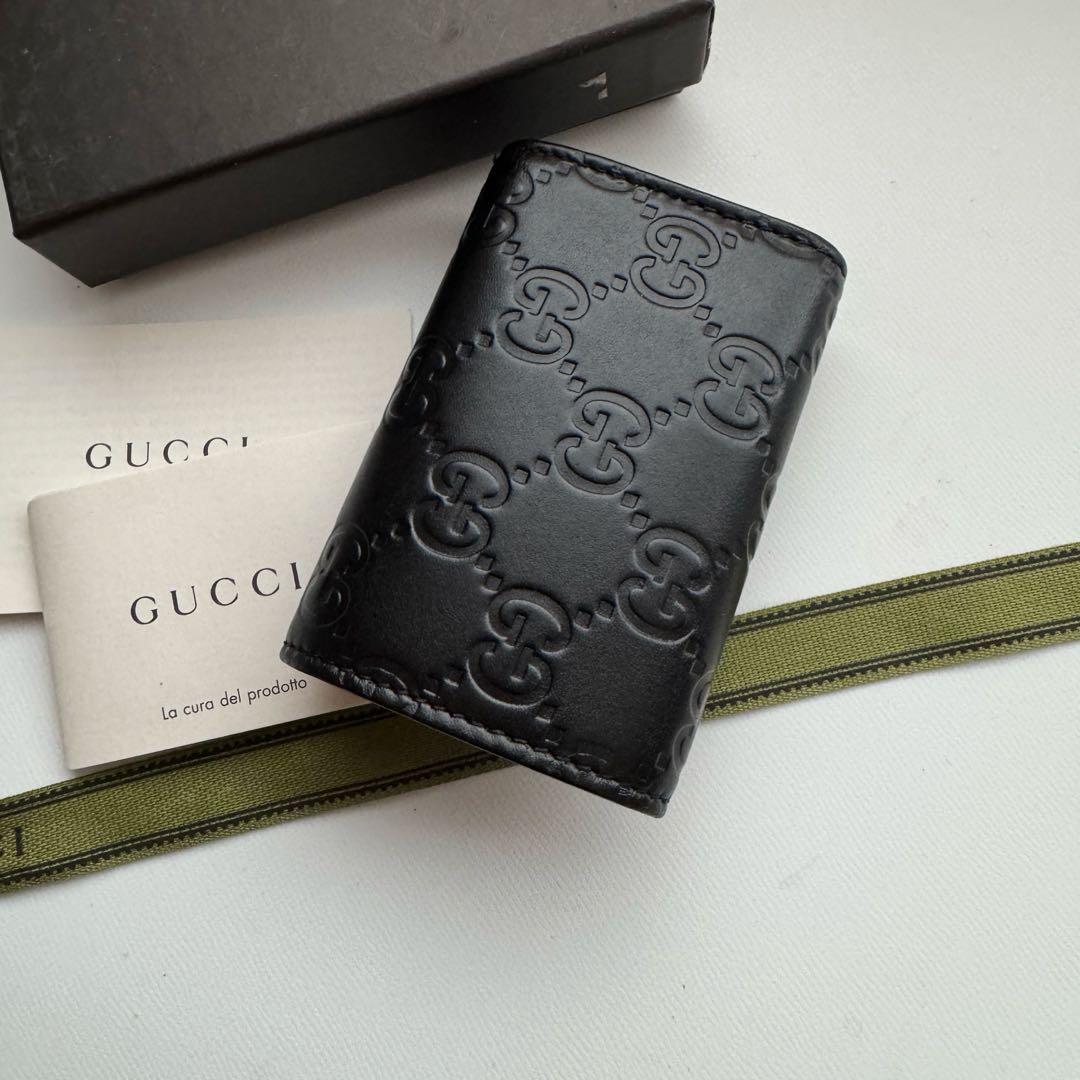 【美品】 99 GUCCI グッチ インターロッキング キーケース