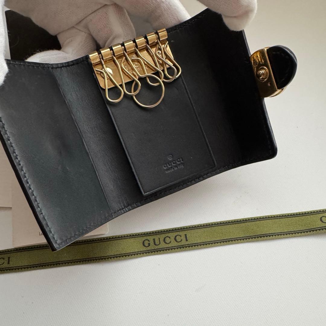 【美品】 99 GUCCI グッチ インターロッキング キーケース