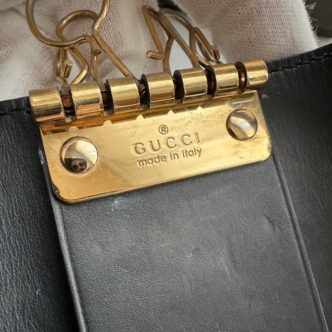 【美品】 99 GUCCI グッチ インターロッキング キーケース