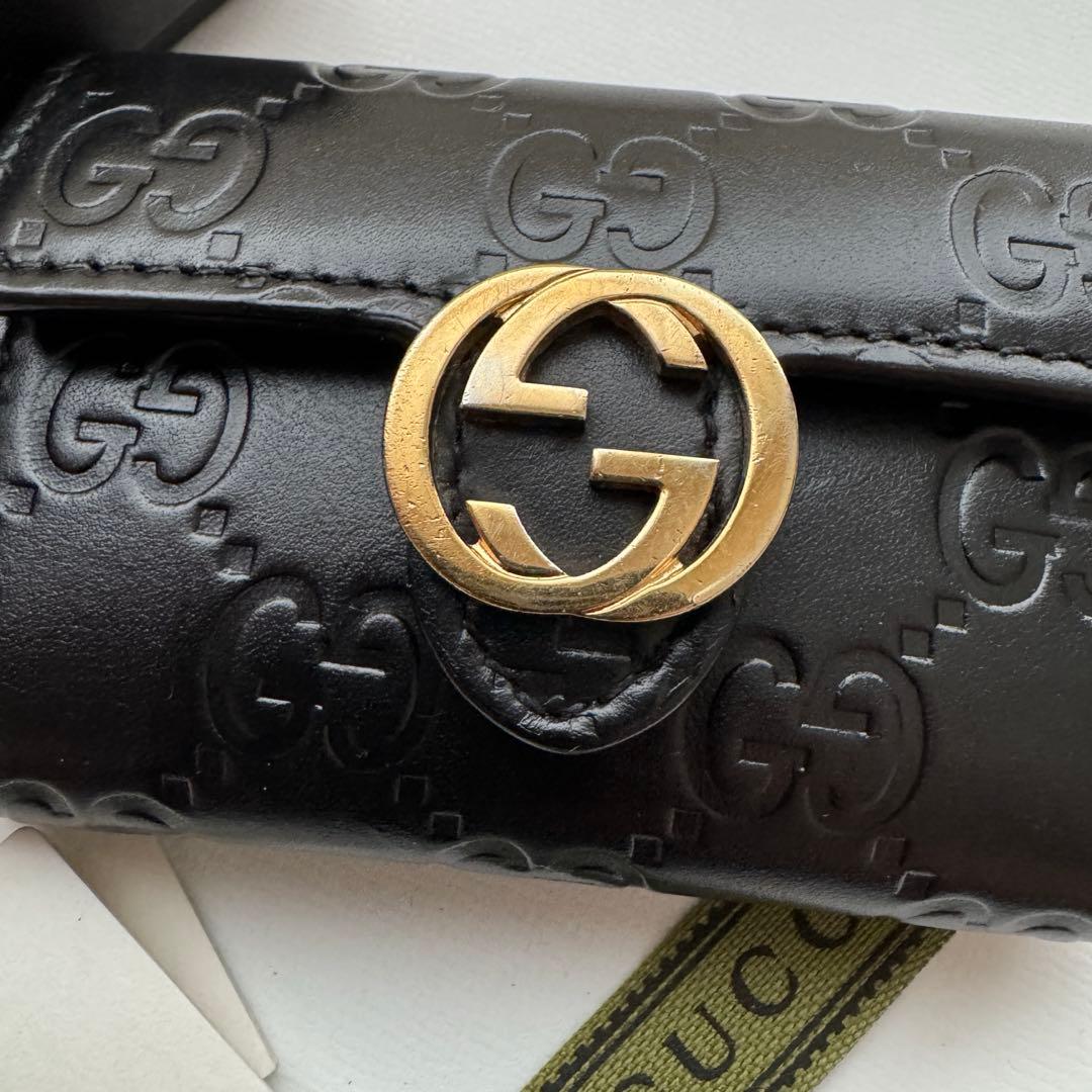 【美品】 99 GUCCI グッチ インターロッキング キーケース