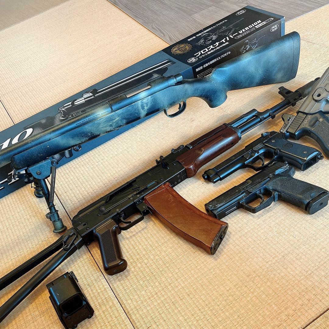 太*郎様 ミリタリー エアガン ガスガン セット売り AK74 東京マルイ 電動
