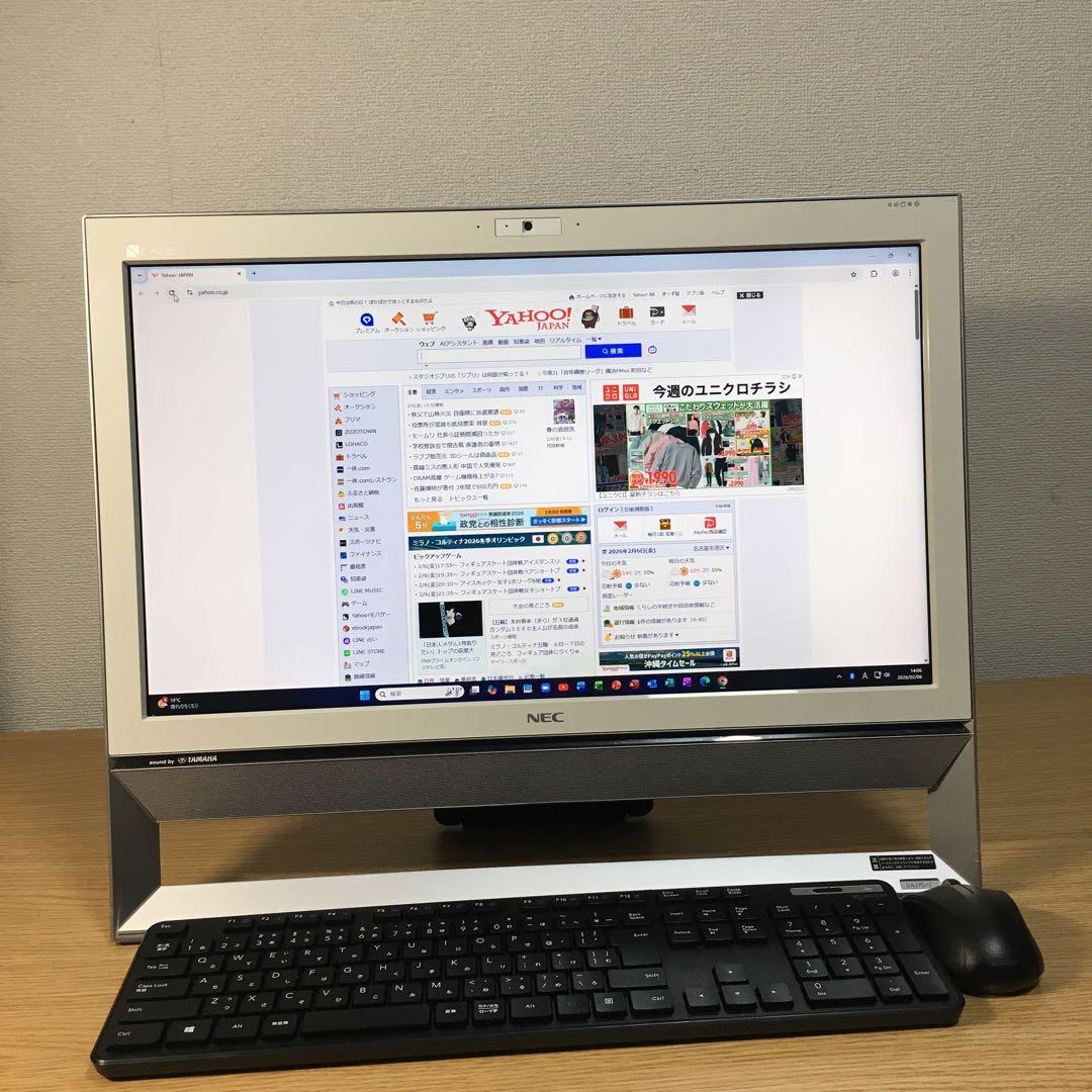 NEC LAVIE Win11 21.5インチ 地デジ 一体型 デスクトップPC