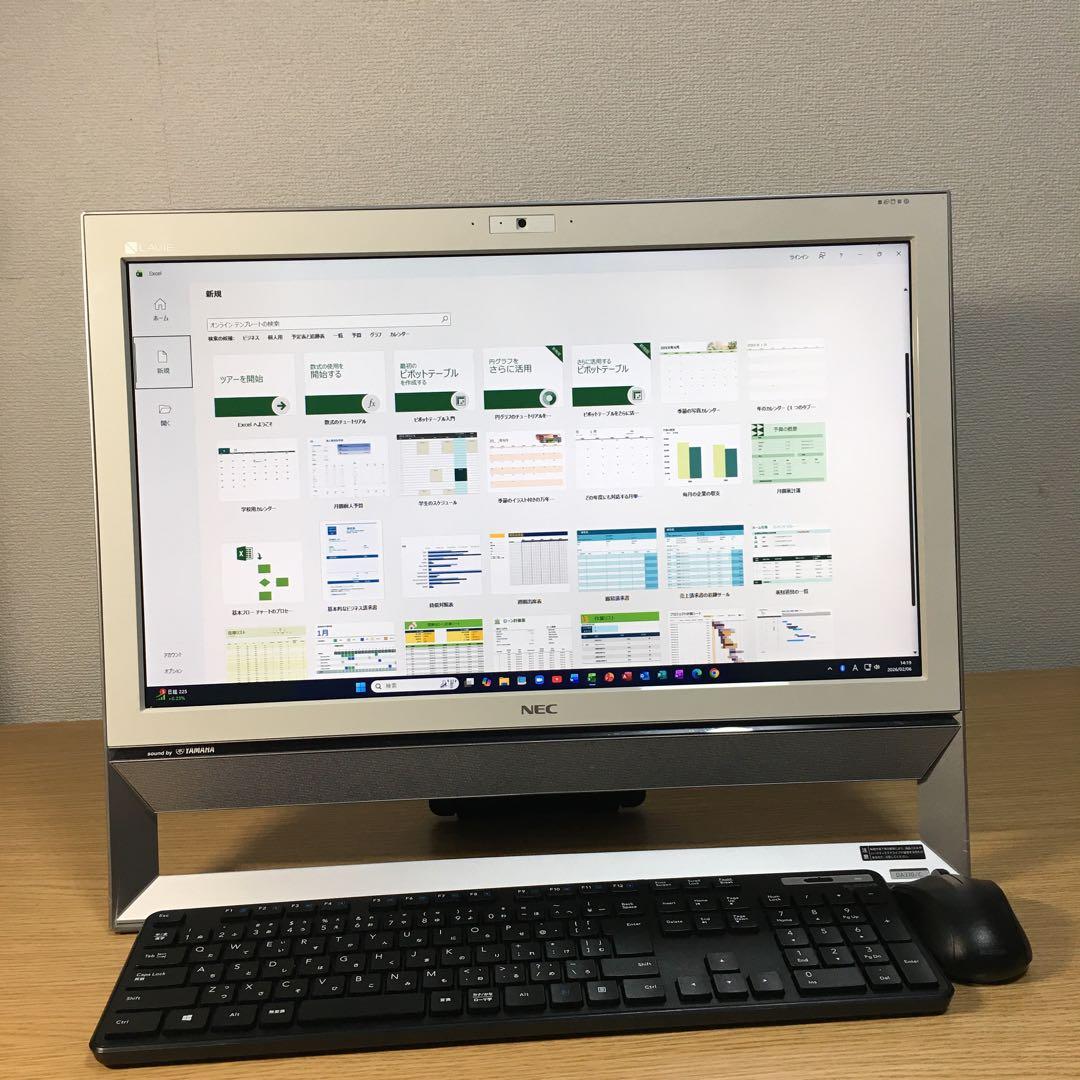 NEC LAVIE Win11 21.5インチ 地デジ 一体型 デスクトップPC