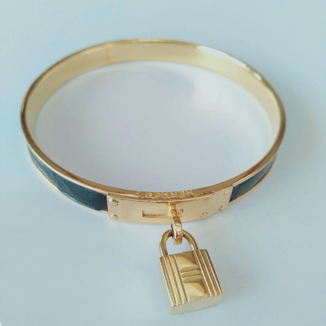 HERMES エルメス ケリー ブレスレット クロコ カデナ