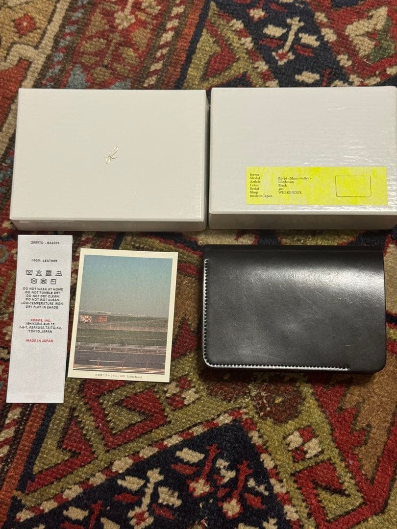 forme Short wallet Cordovan 二つ折り財布