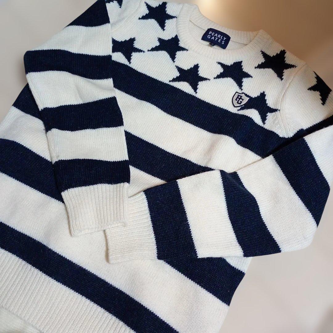 パーリーゲイツ星柄スカートとニットセーター