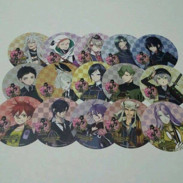 アニメイトカフェ限定　コースター　刀剣乱舞　全種類