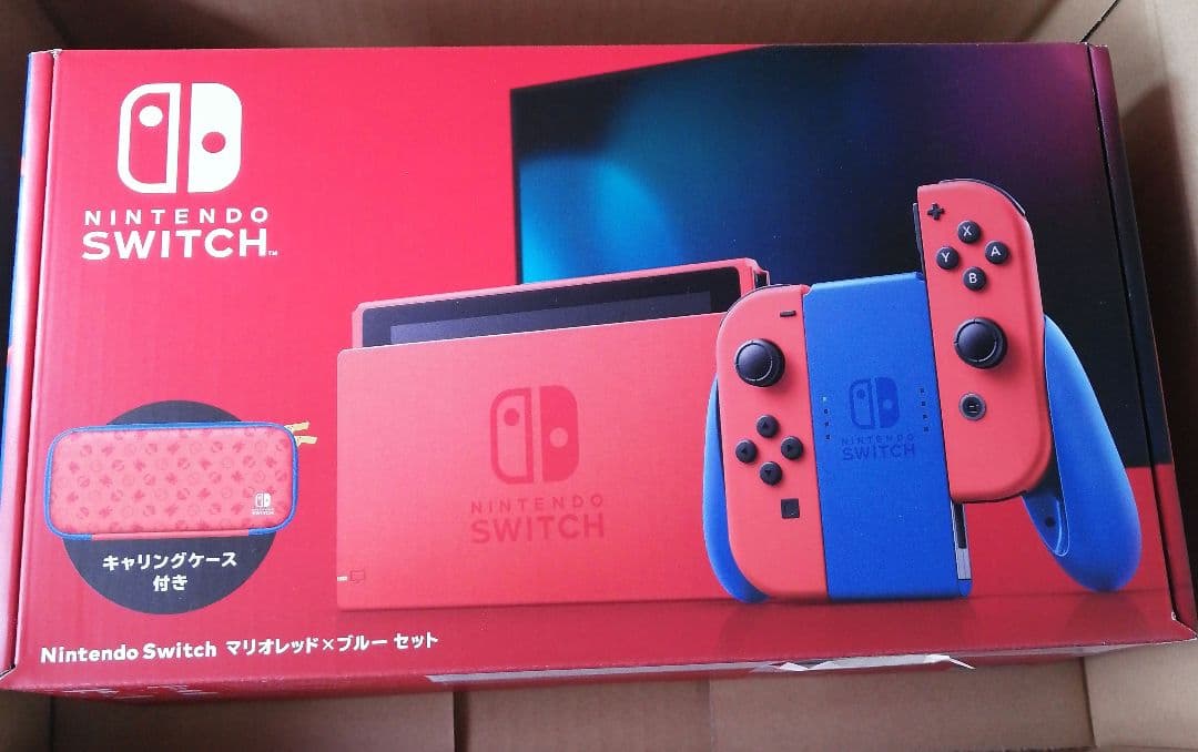 任天堂switch　本体　マリオレッド×ブルー セット　新品未開封