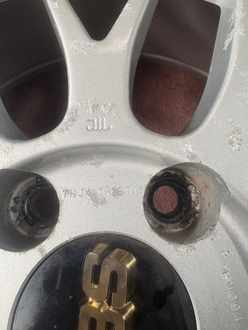 BBS 17インチ ホイール シルバー 多スポーク 2本