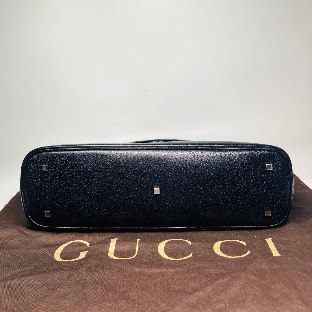 GUCCI グッチ トートバッグ バンブー シルバー金具 A4 収納レディース