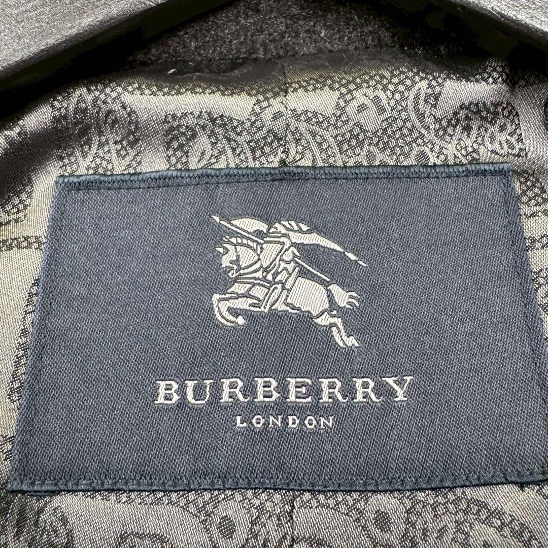 未使用級✨ バーバリーロンドン カシミヤ 裏地総柄 ロングコート 7号 Sサイズ