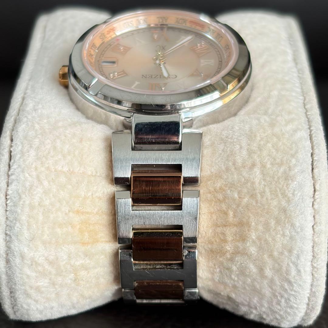 美品 シチズン クロスシー xC 電波ソーラー ピンク レディース