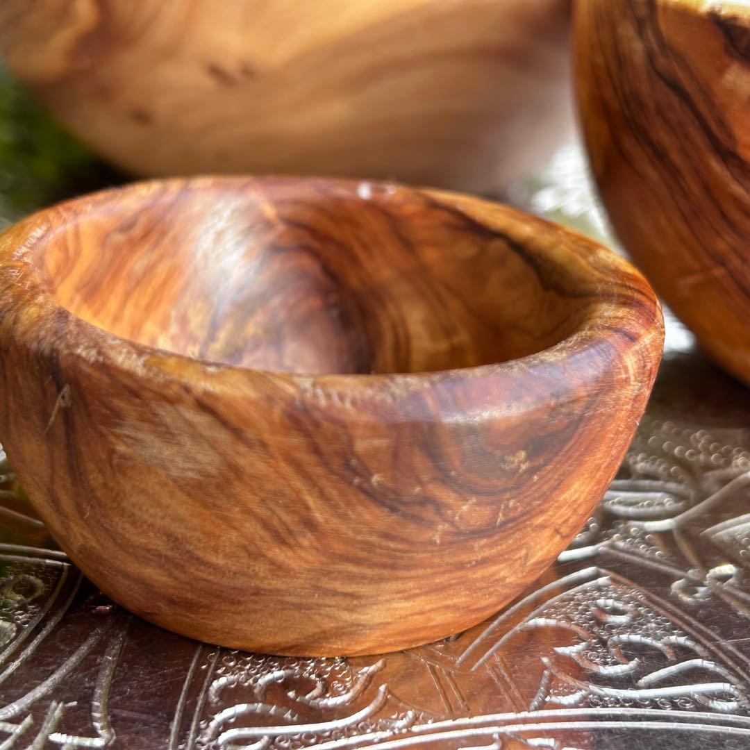 オリーブの木　入れ子になるボウル　4点セット