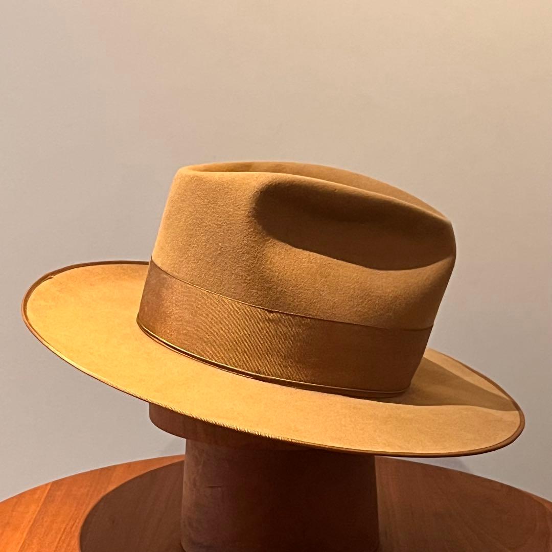 glamb Johnny beaver hat サンドベージュ　58cm