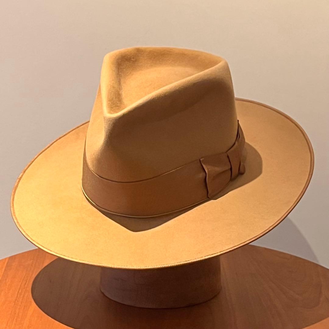 glamb Johnny beaver hat サンドベージュ　58cm