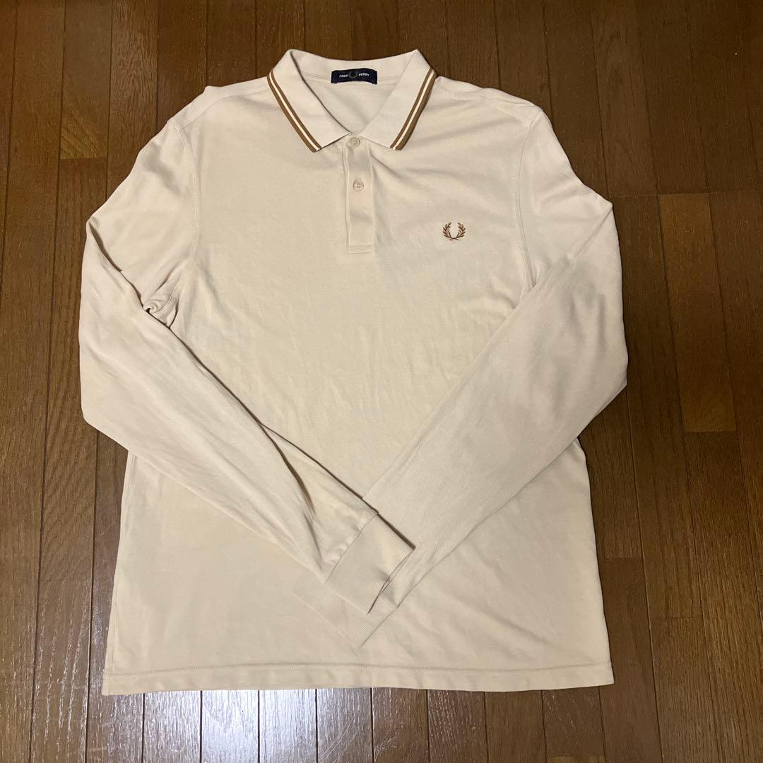 The Fred Perry Shirt -M3636長袖ポロシャツ　アイボリー