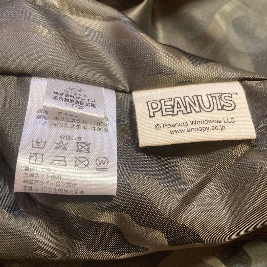 FLAGSTAFF×PEANUTS スヌーピーMA-1刺繍ジャケット カーキ