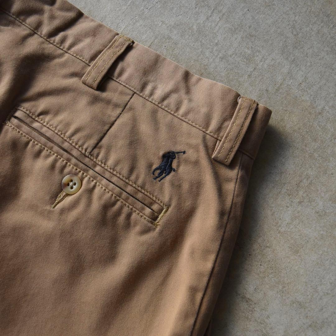 90s ラルフローレン ノータックチノ ポロチノ 未使用 W34 L30