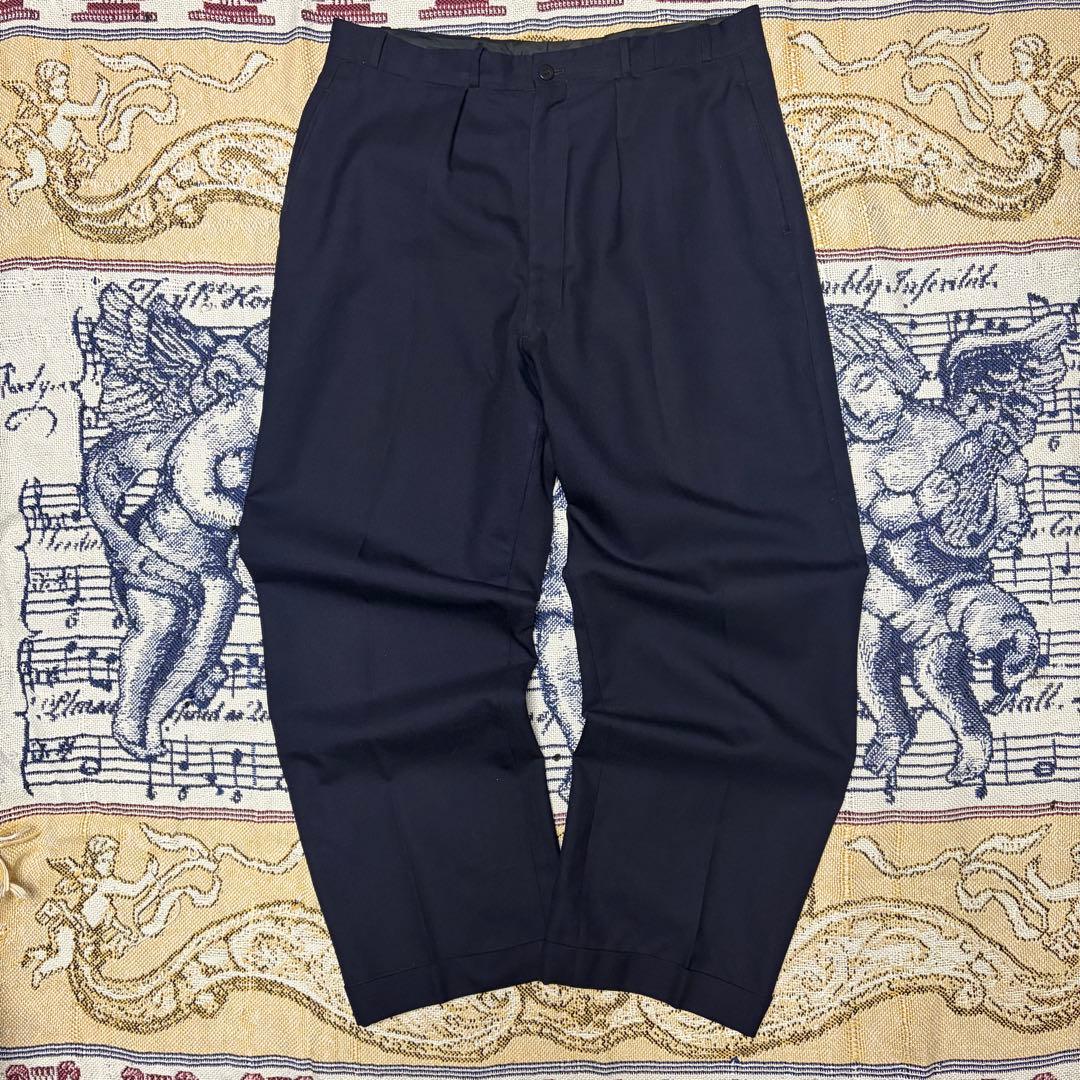 usa製 50s 60s ウール スラックス ネイビー ギャバスラ ギャバ