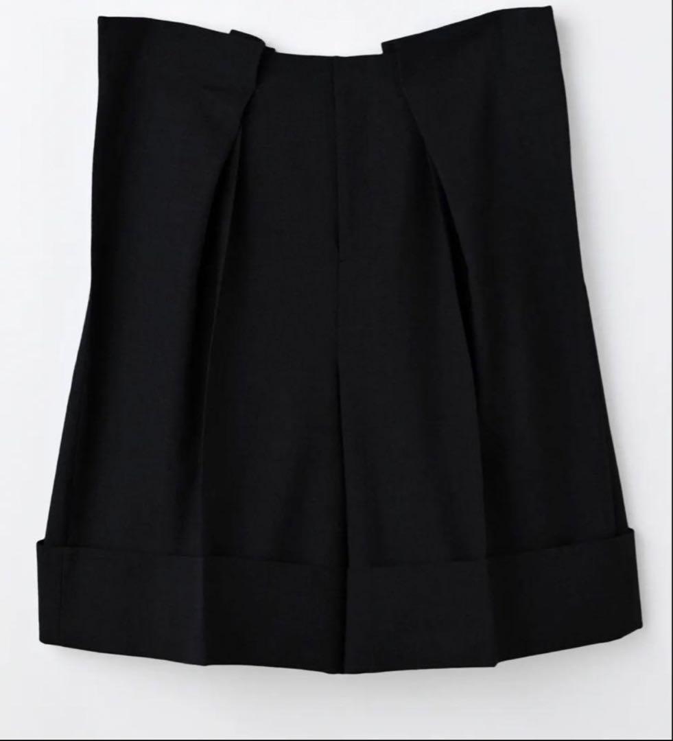 ENFOLD 25AW パンツ ハーフ タック 38 ブラック 使用1回美品