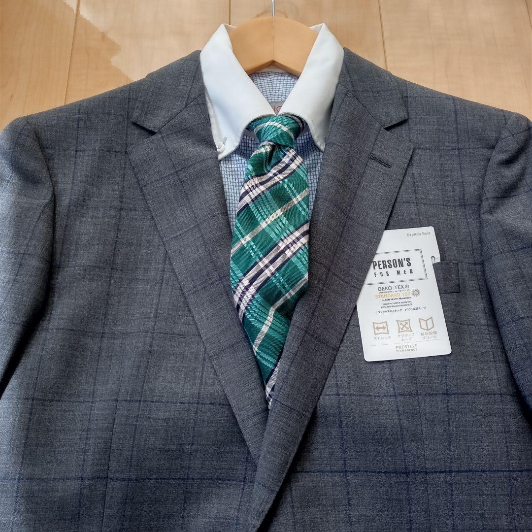 Persons for Men ブロックチェック柄 ビジネススーツ 【A5】