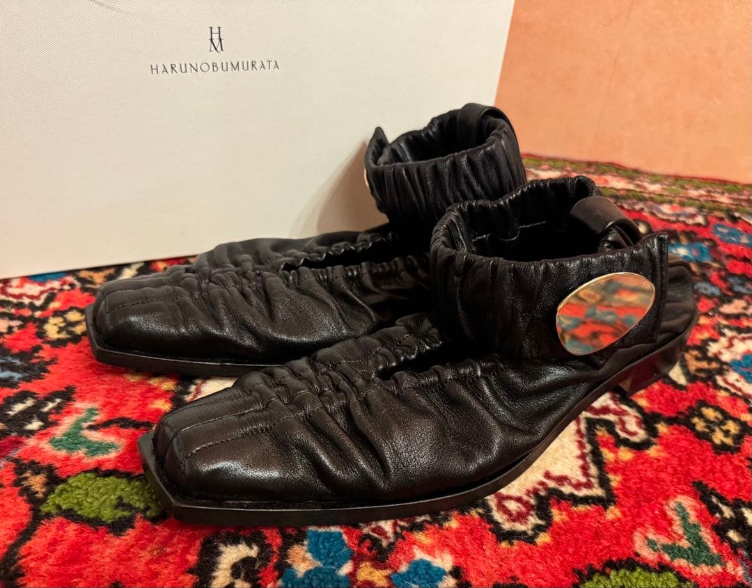 HARUNOBUMURATAハルノブムラタGARWIN フラットシューズ