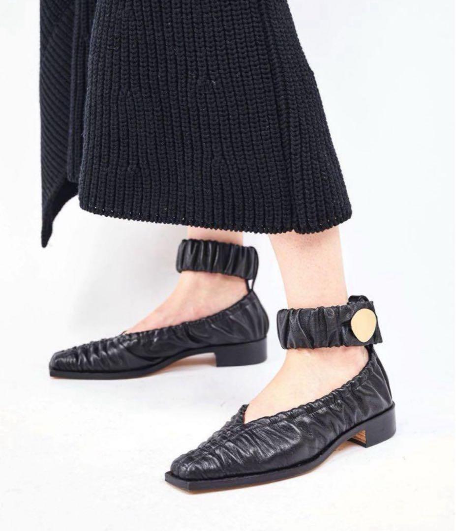 HARUNOBUMURATAハルノブムラタGARWIN フラットシューズ