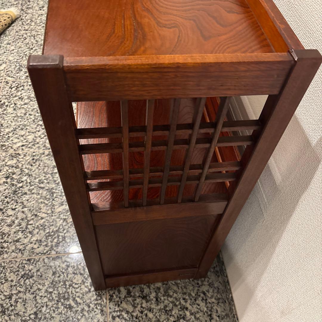 カリモク　チェスト　茶箪笥　飾り棚