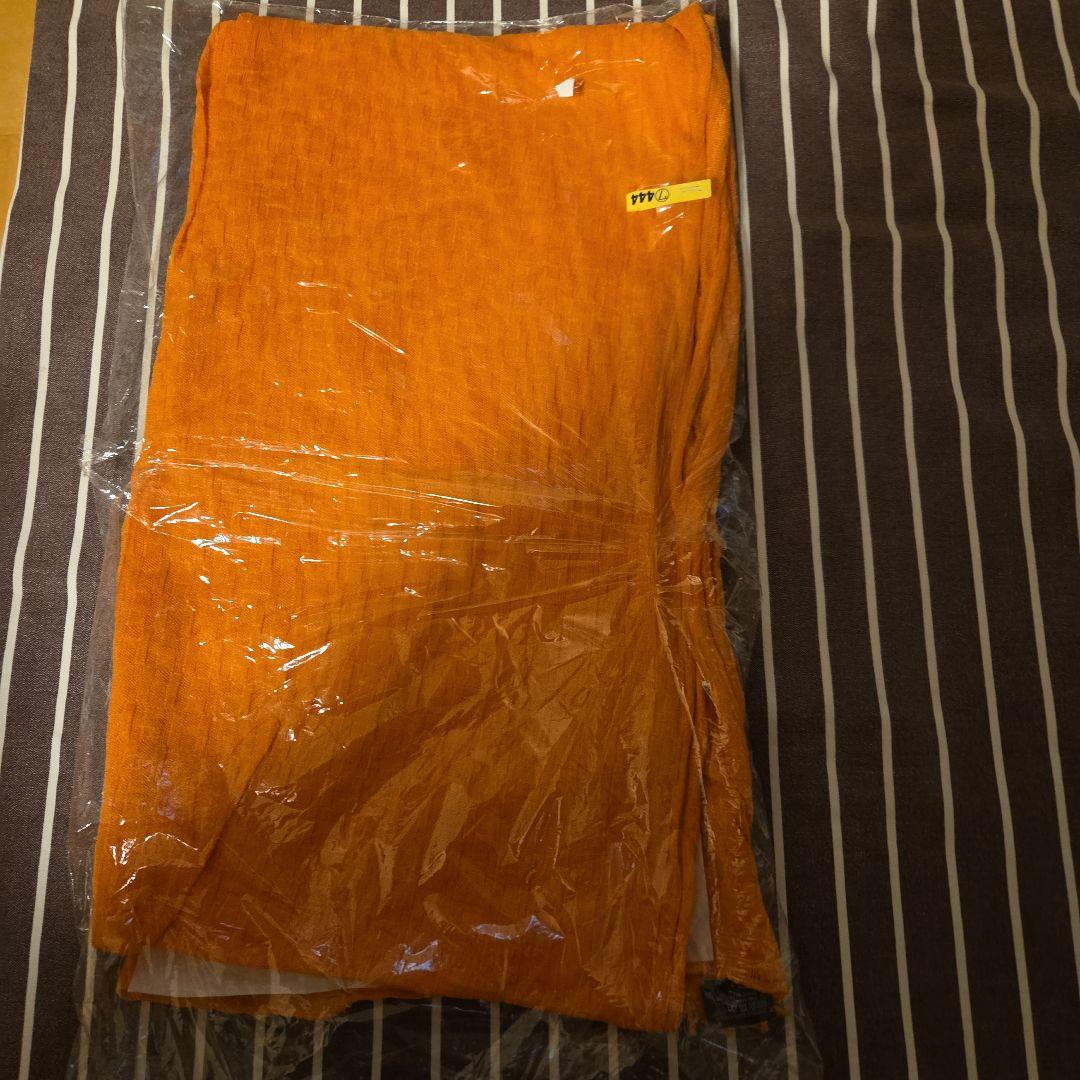 タイム激安お買得❗目を惹くエルメス象徴色❗大判ストールラグジュアリーH総柄