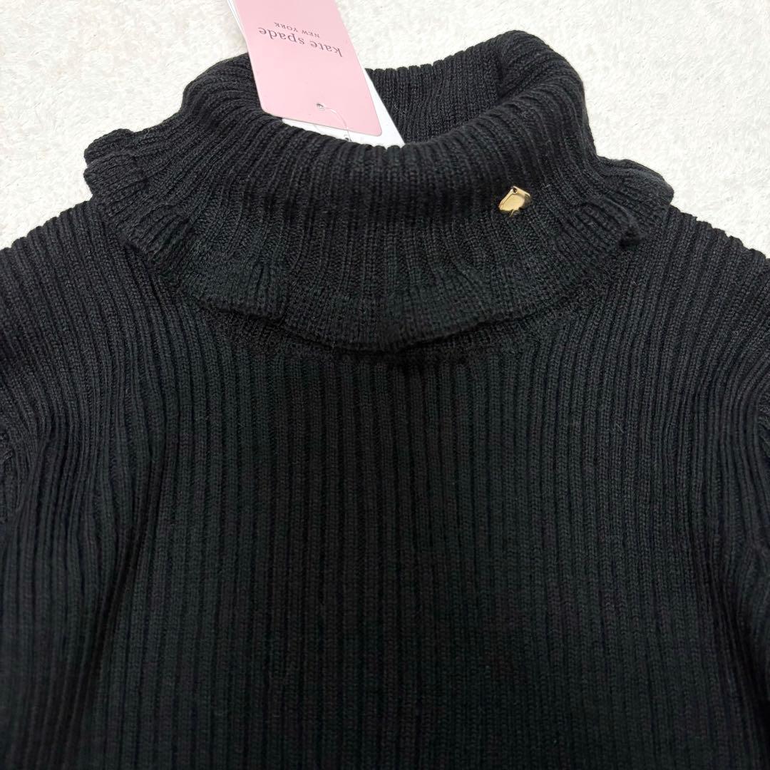 【新品】ケイトスペード トドラー スターダストドッキングワンピース ニット 黒