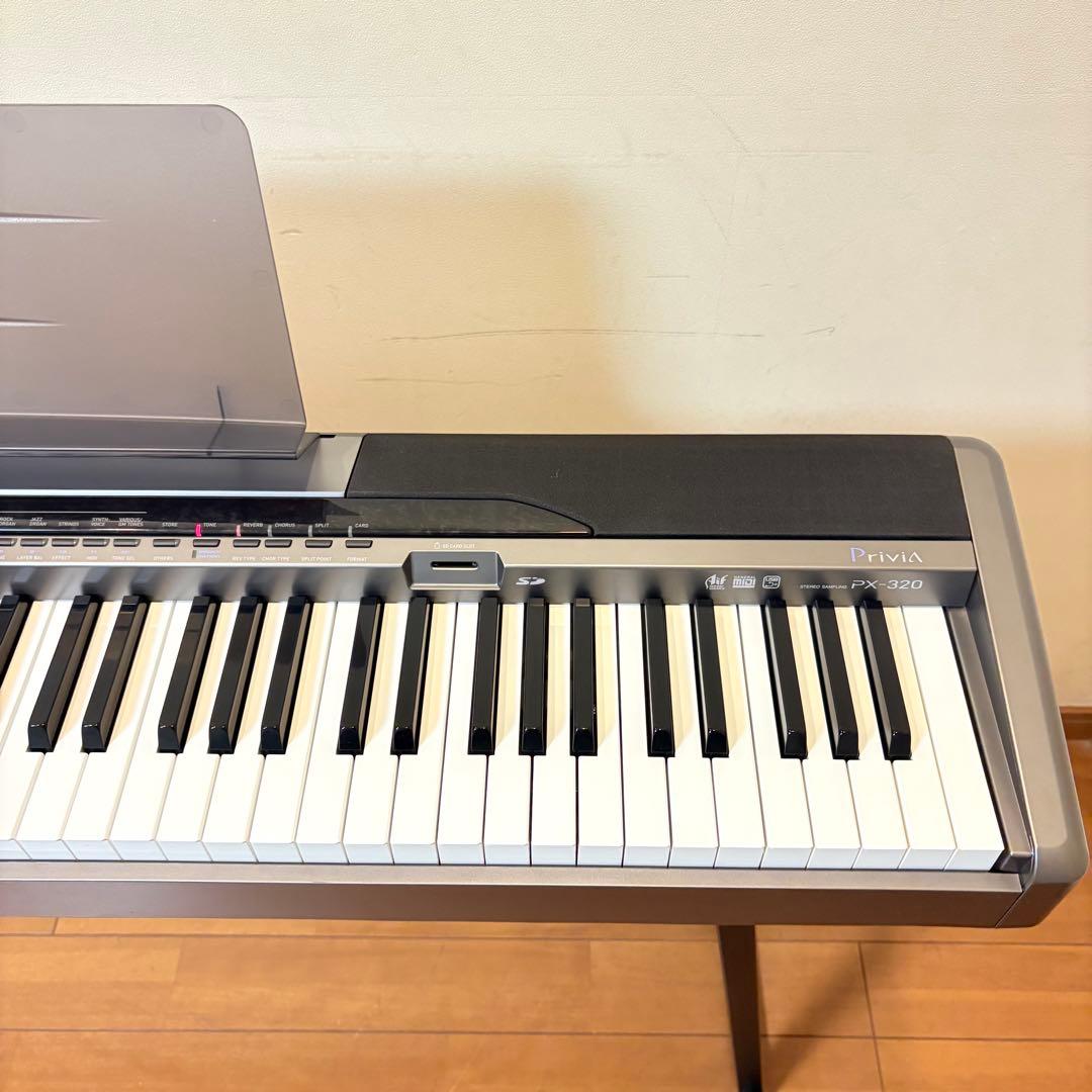 【美品・動作良好】CASIO 電子ピアノ Privia PX-320 付属品多数