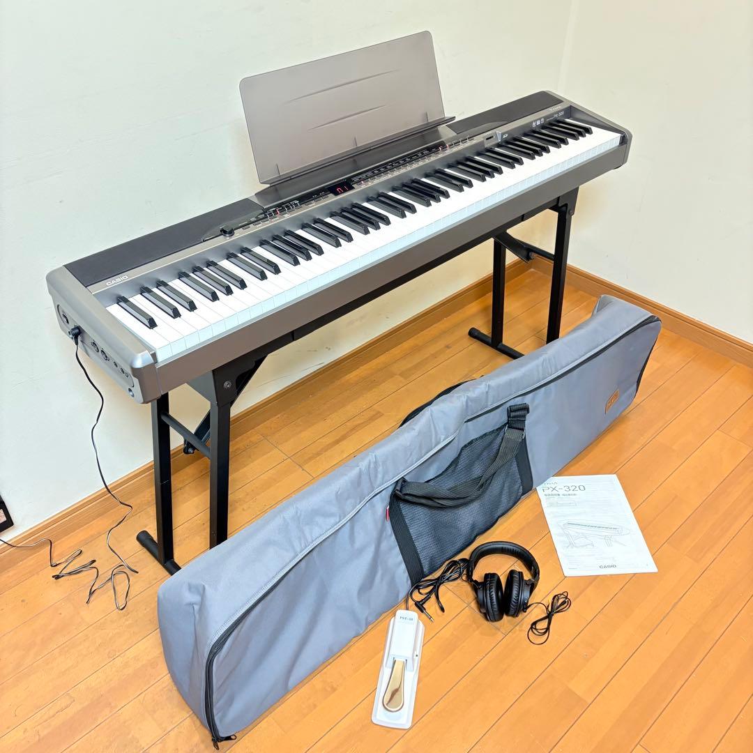 【美品・動作良好】CASIO 電子ピアノ Privia PX-320 付属品多数