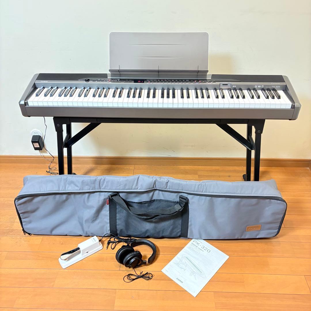 【美品・動作良好】CASIO 電子ピアノ Privia PX-320 付属品多数