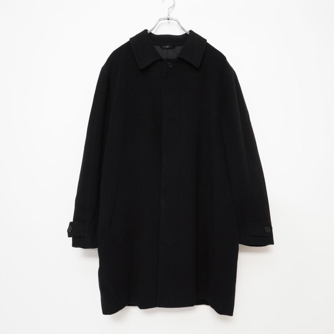 キンロックアンダーソン カシミヤ100％ チェスターコート 黒 LL*LD912