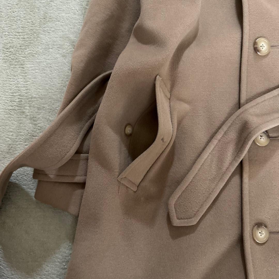 ラルフローレン カシミヤ混 ベルテッド ロングコート ベージュ 日本製