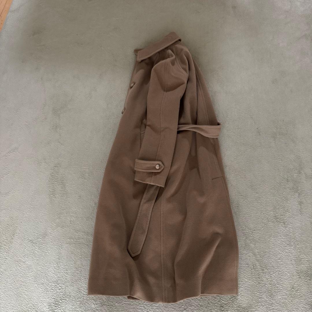 ラルフローレン カシミヤ混 ベルテッド ロングコート ベージュ 日本製