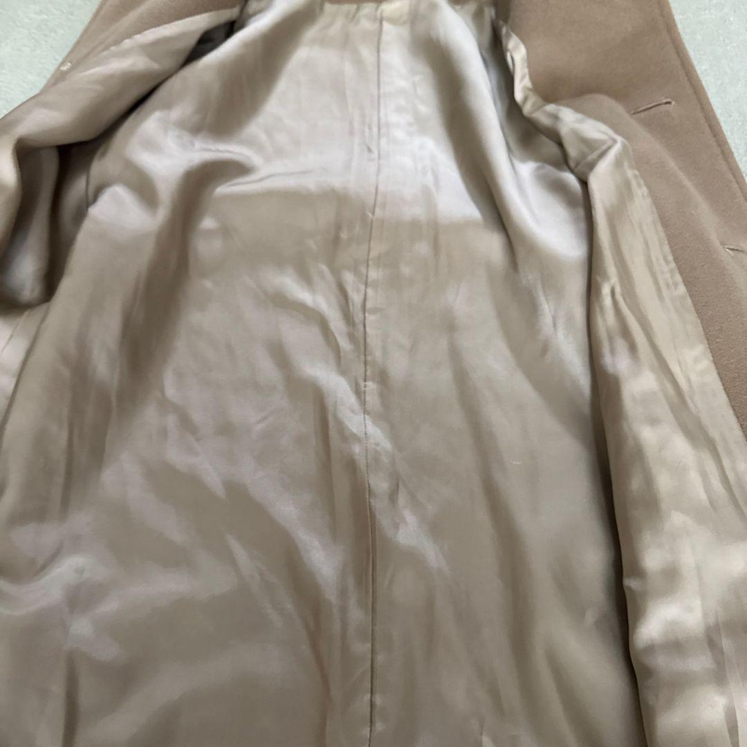 ラルフローレン カシミヤ混 ベルテッド ロングコート ベージュ 日本製