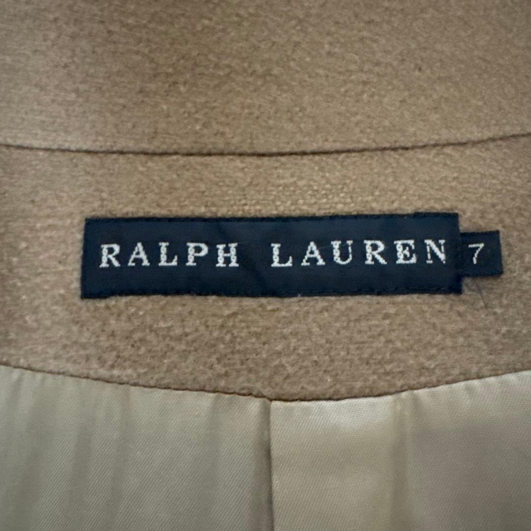 ラルフローレン カシミヤ混 ベルテッド ロングコート ベージュ 日本製