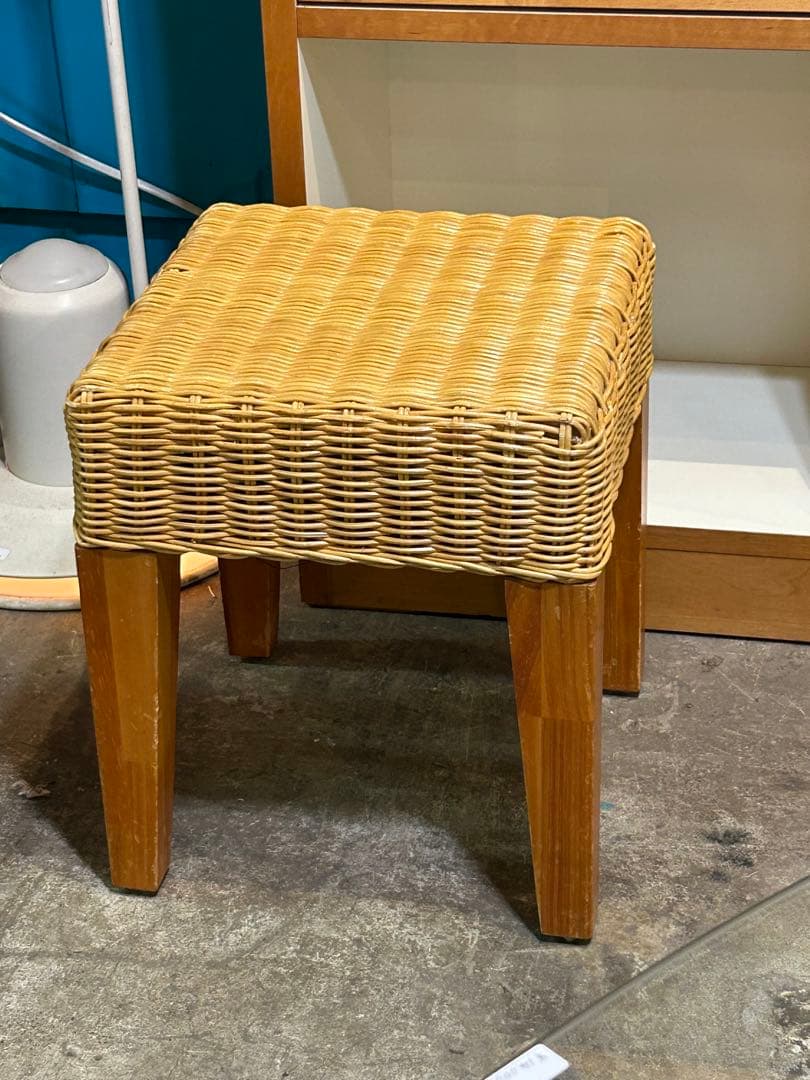 スクエアラタンスツール【monoroom町田】