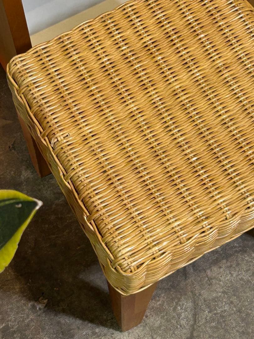 スクエアラタンスツール【monoroom町田】