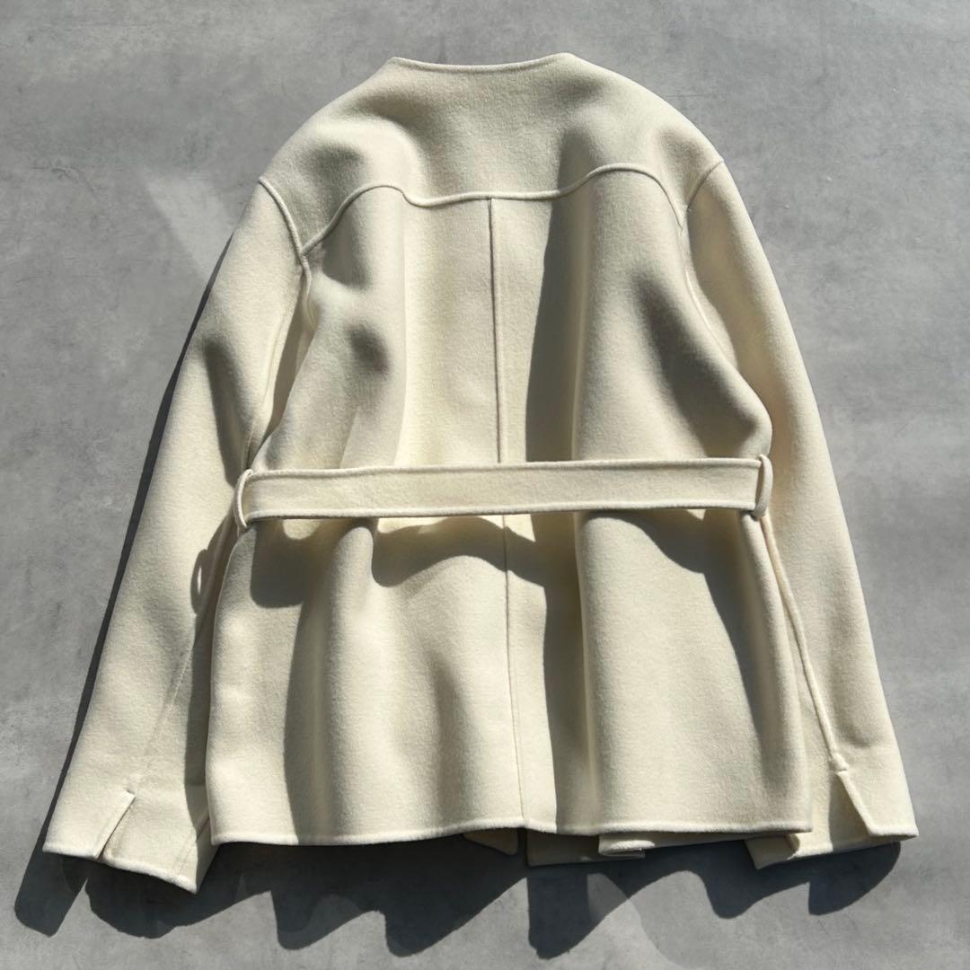 ♡美品♡　ベイジ　SAREショートコート　リバージャケット　ベルト付　定価6.4