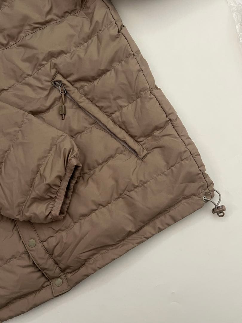 DANTON ナイロンタフタ ノーカラーインナーダウンジャケット