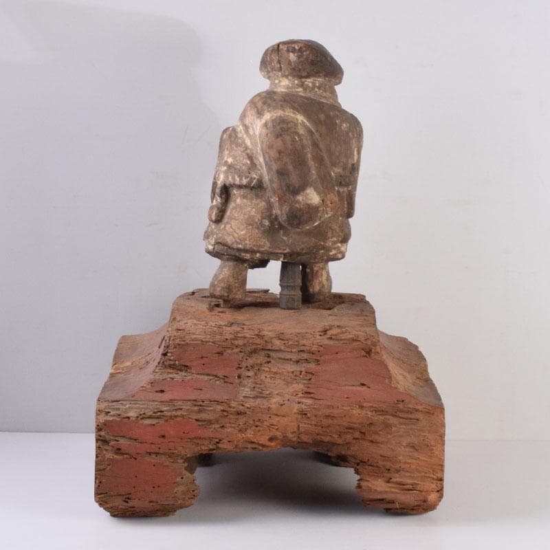 時代木彫　大黒天　仏像　縁起物　置物　N　8453A