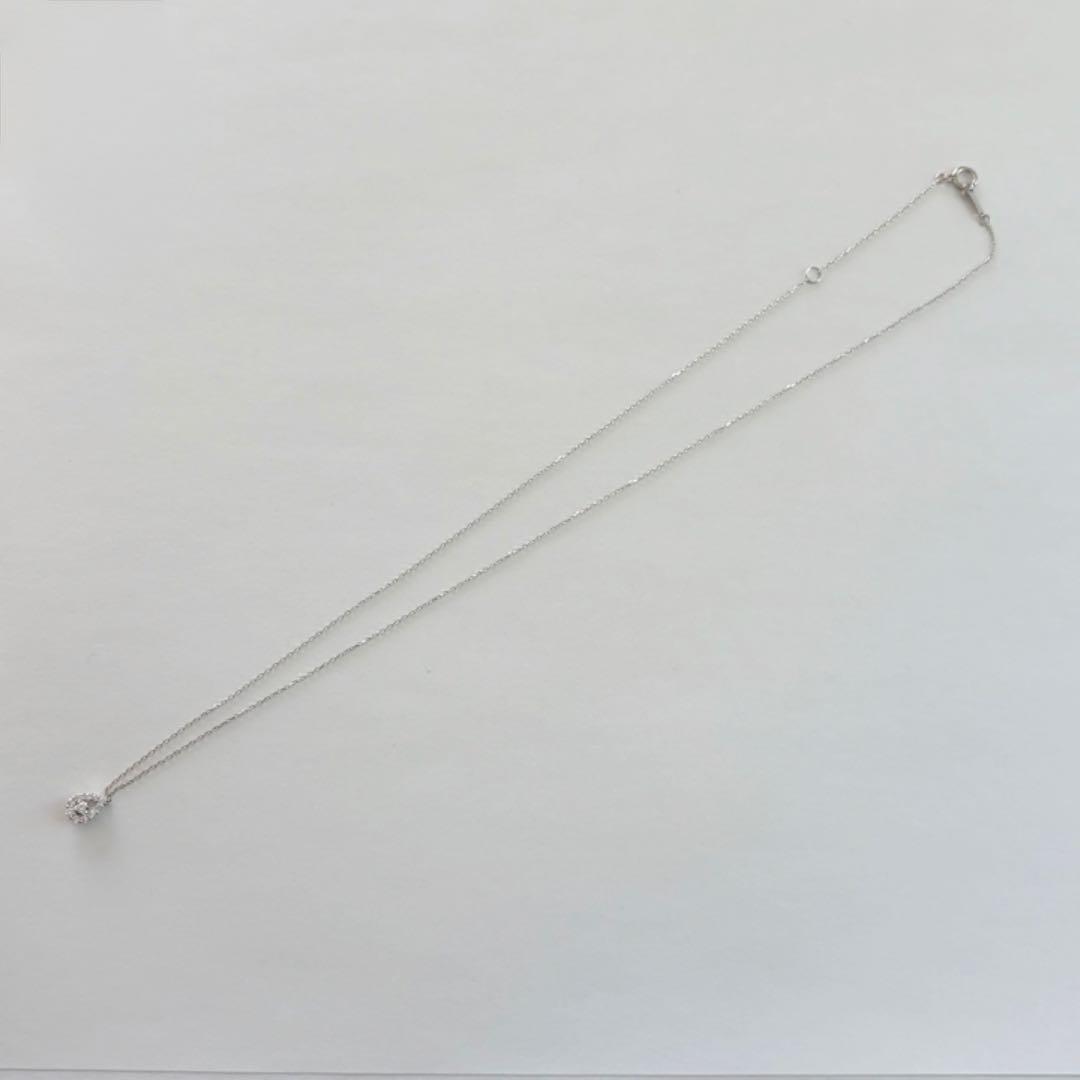 【新品同様】 ヴァンドーム青山 プラチナ ダイヤ ドロップ ネックレス