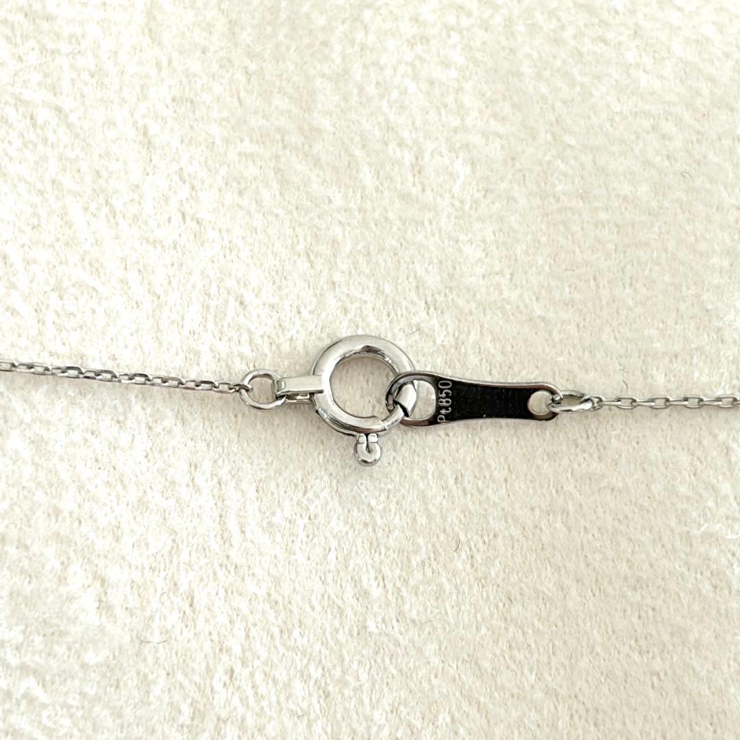 【新品同様】 ヴァンドーム青山 プラチナ ダイヤ ドロップ ネックレス