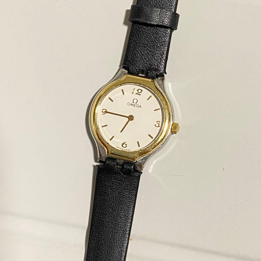 OMEGA レディース 時計 ホワイト/ブラック